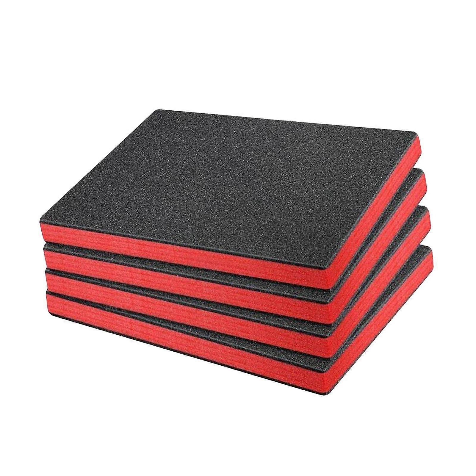 4 Pieces Tool Box Foam Cuttable for Packing Camera Case Crafts and Storage