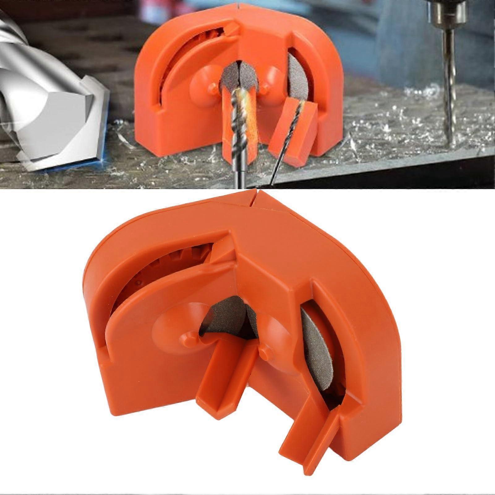 Drill Bit Sharpener Electric, Multipurpose Drill Grinder For All Bits, Orange, Hardened Steel Carbide Twist Cobalt