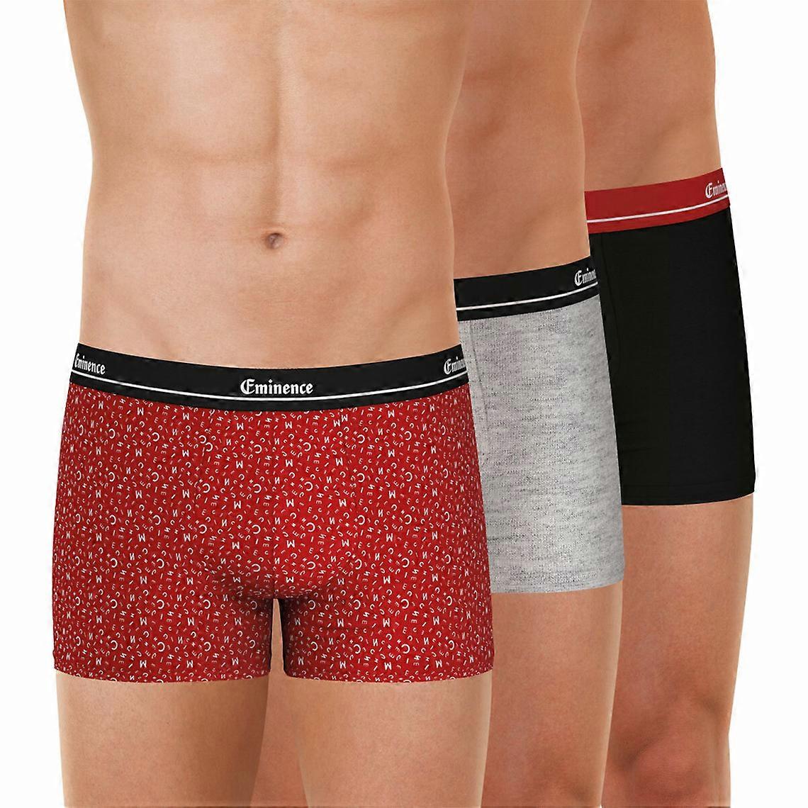 3-pack eleganta röda herrboxershorts