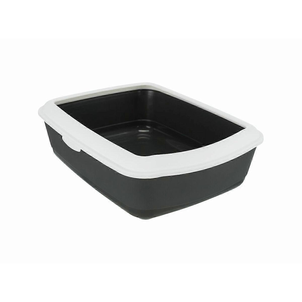 Cat Litter Box Trixie Classic White Dark grey Plastic 37 × 15 × 47 cm