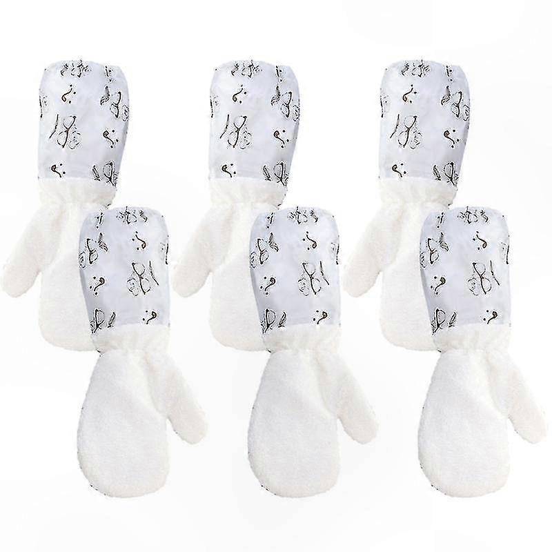 6-Pack Bamboo Fiber Dishwashing Gloves for Kitchen Use