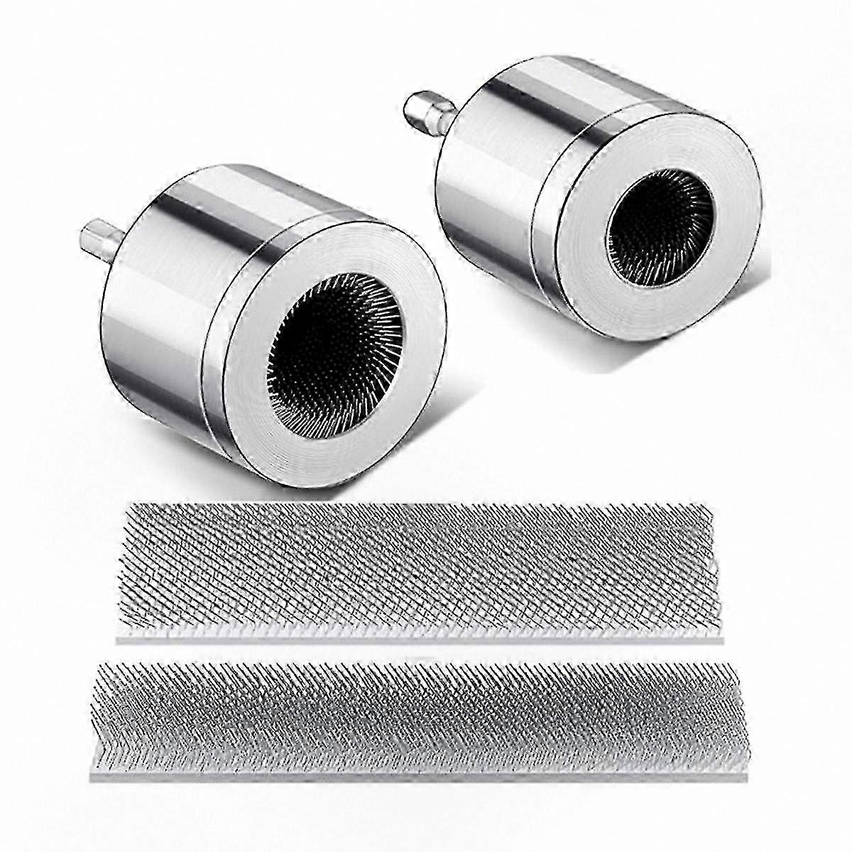 2-Pack Drill-Compatible Tube Cleaning Kit with Replaceable Brushes for Copper Pipe Maintenance