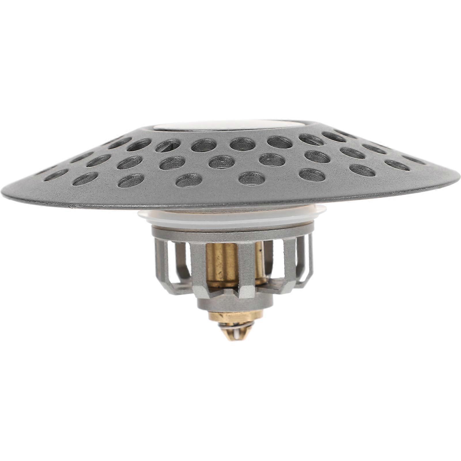 Bathroom Sink Plug Bathtub Drain Pop Up Stopper 2Pcs Black