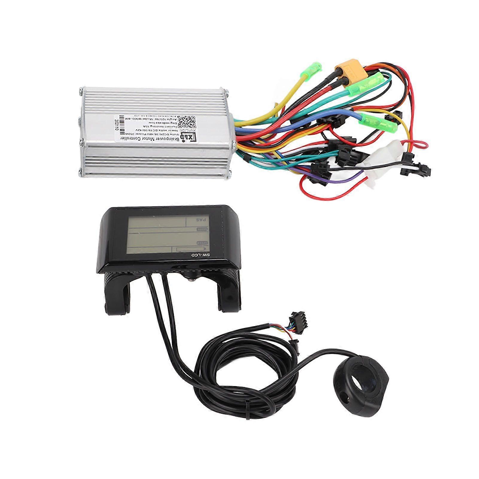 24/36/48V 350W Electric Bike Brushless Motor Controller Kit with LCD Display Meter