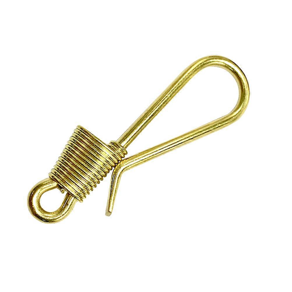 Yellow Brass Keyring Buckle for Manual Use 1Pcs Golden Practical Accessory
