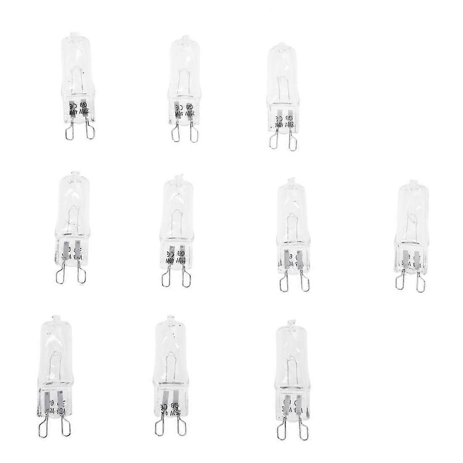40W 230V 10pcs G9 Halogen Capsule Light Bulb Lamp
