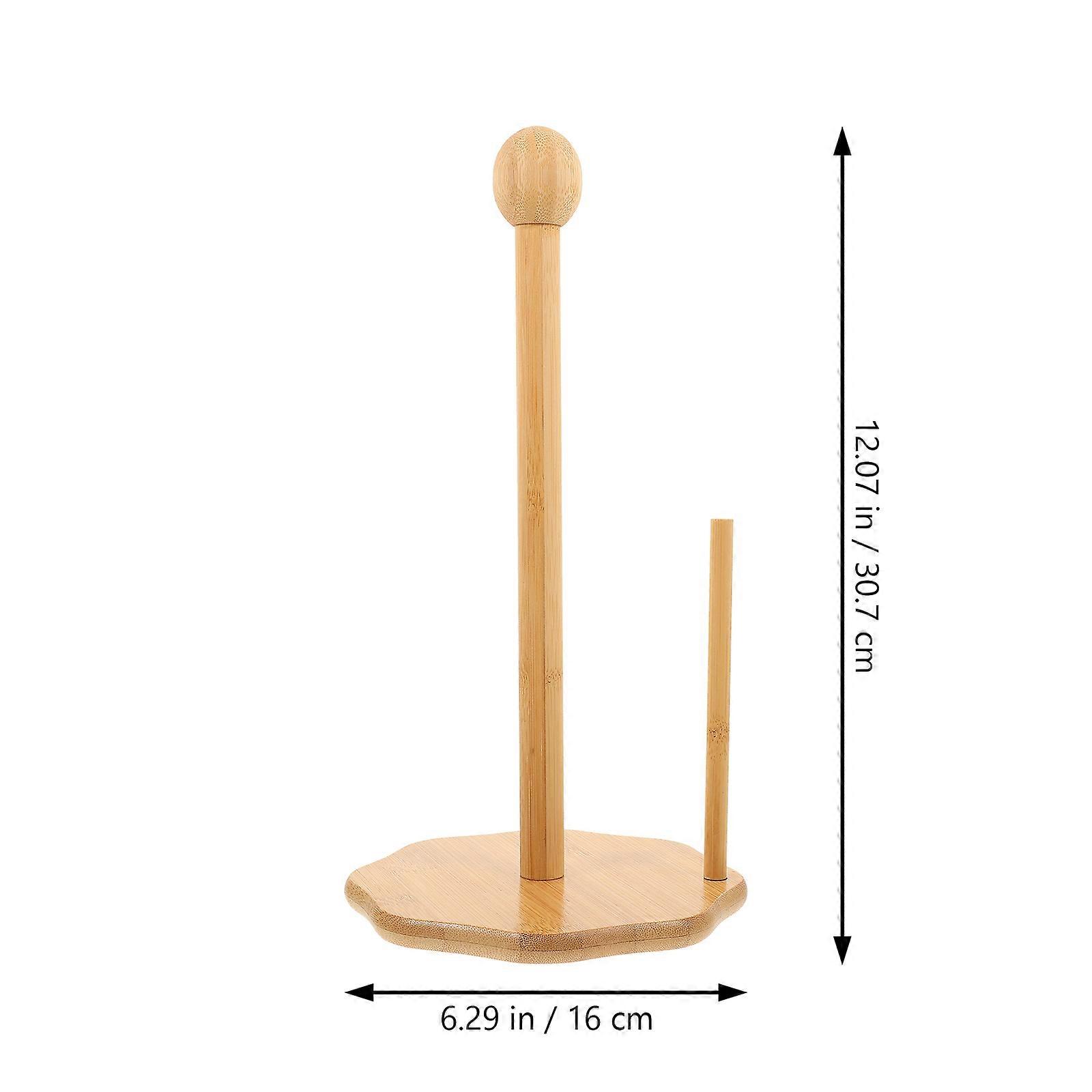 Kitchen Roll Paper Stand Wood for Paper Towel Holder 2Pcs Practical Storage