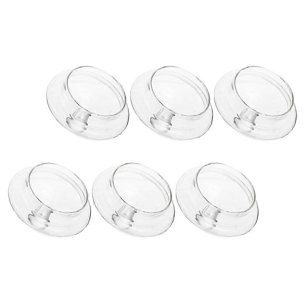 Glass Tea Kettle Lid Replacement Cover for Home Use 6Pcs Set