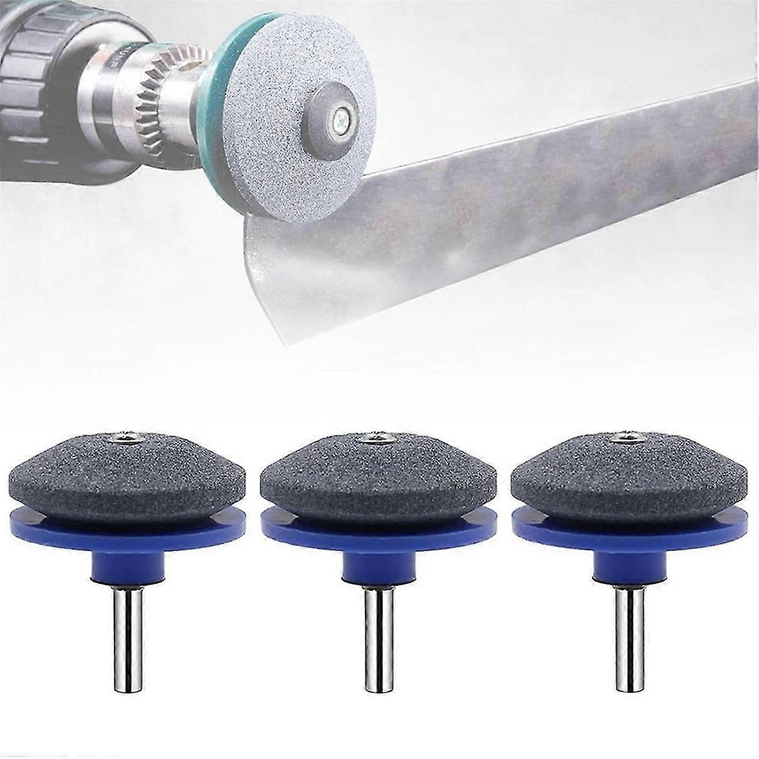 3PCS Lawnmower Dull Blade Sharpener, Lawn Mower Blade Sharpener Tool