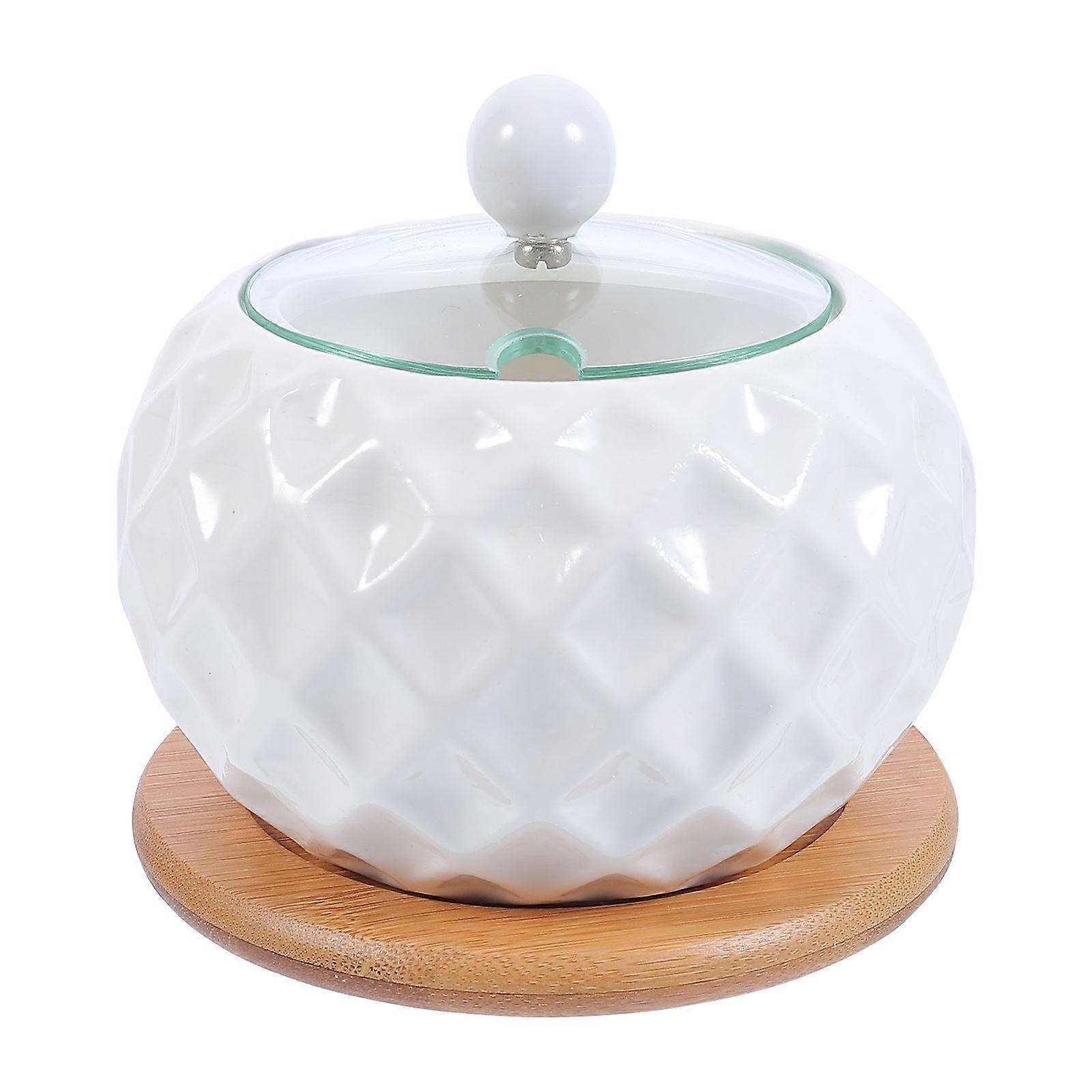 Ceramic Condiment Jar for Storage 1Set Kitchen Spice Seasoning Jar with Lid
