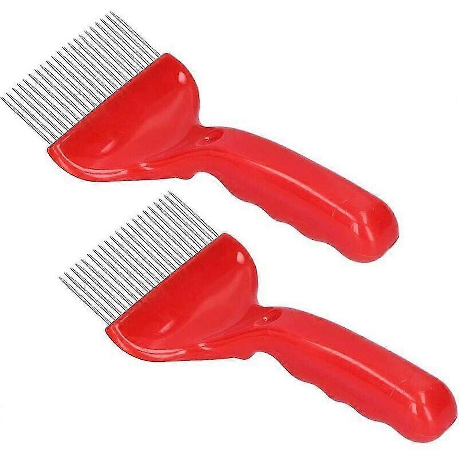 Beekeeping Uncapping Fork, 21 Stainless Steel Teeth, Beekeeping Tool, Honey Extractor for Farm 2PCS