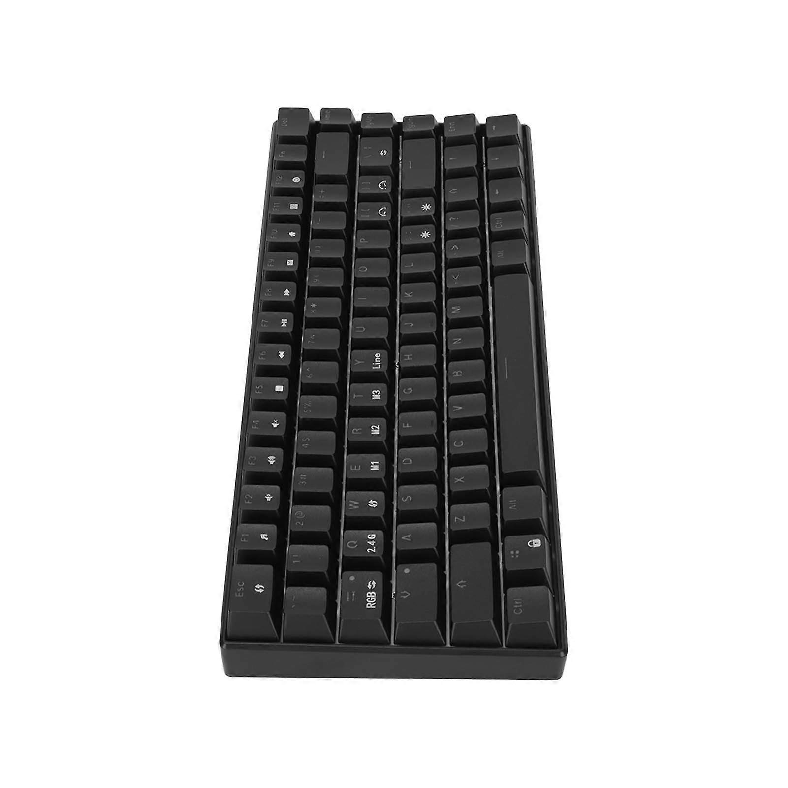 82-Key RGB Mechanical Keyboard Black 3 Modes Wireless Wired