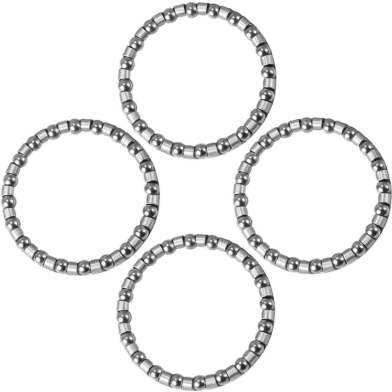 4Pcs Front Fork Caged Ball Race Bearing Quick Installation Universals Bicycles Ball Bearings Frame Front Fork Part Multicolor