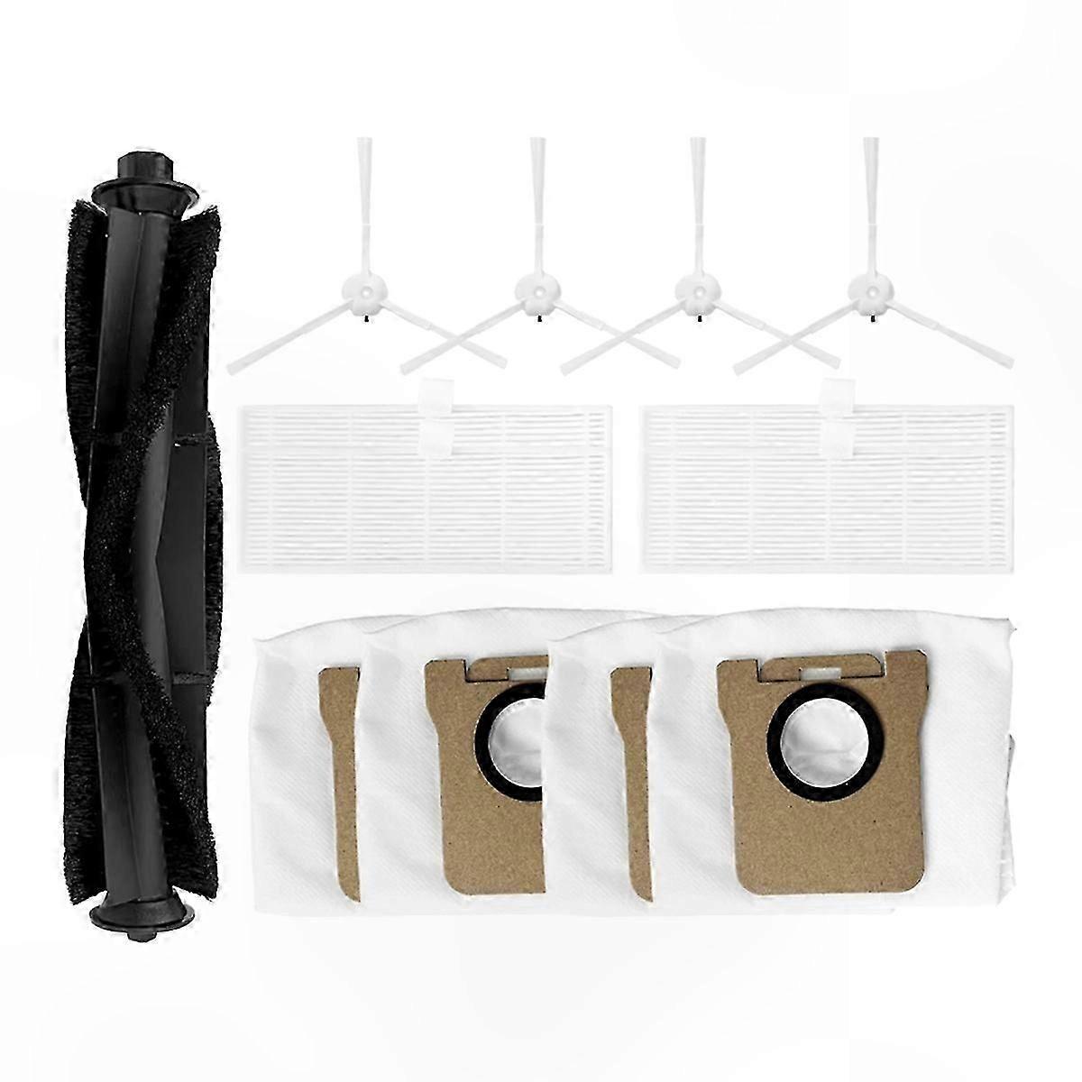 Replacement Main Side Brush with HEPA Filter and Dust Bag for Robotic Vacuums