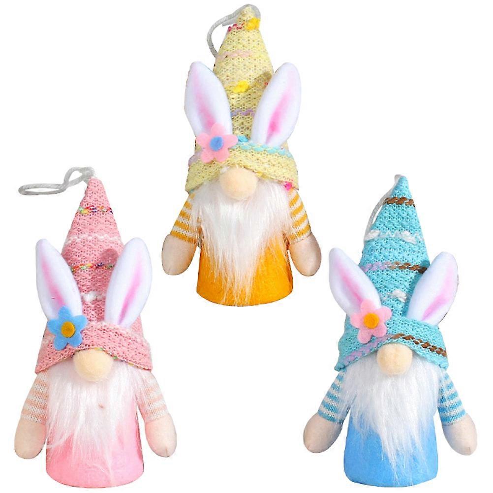 Easter Gnome Doll Hanging Decorations for Home Use 3Pcs Set