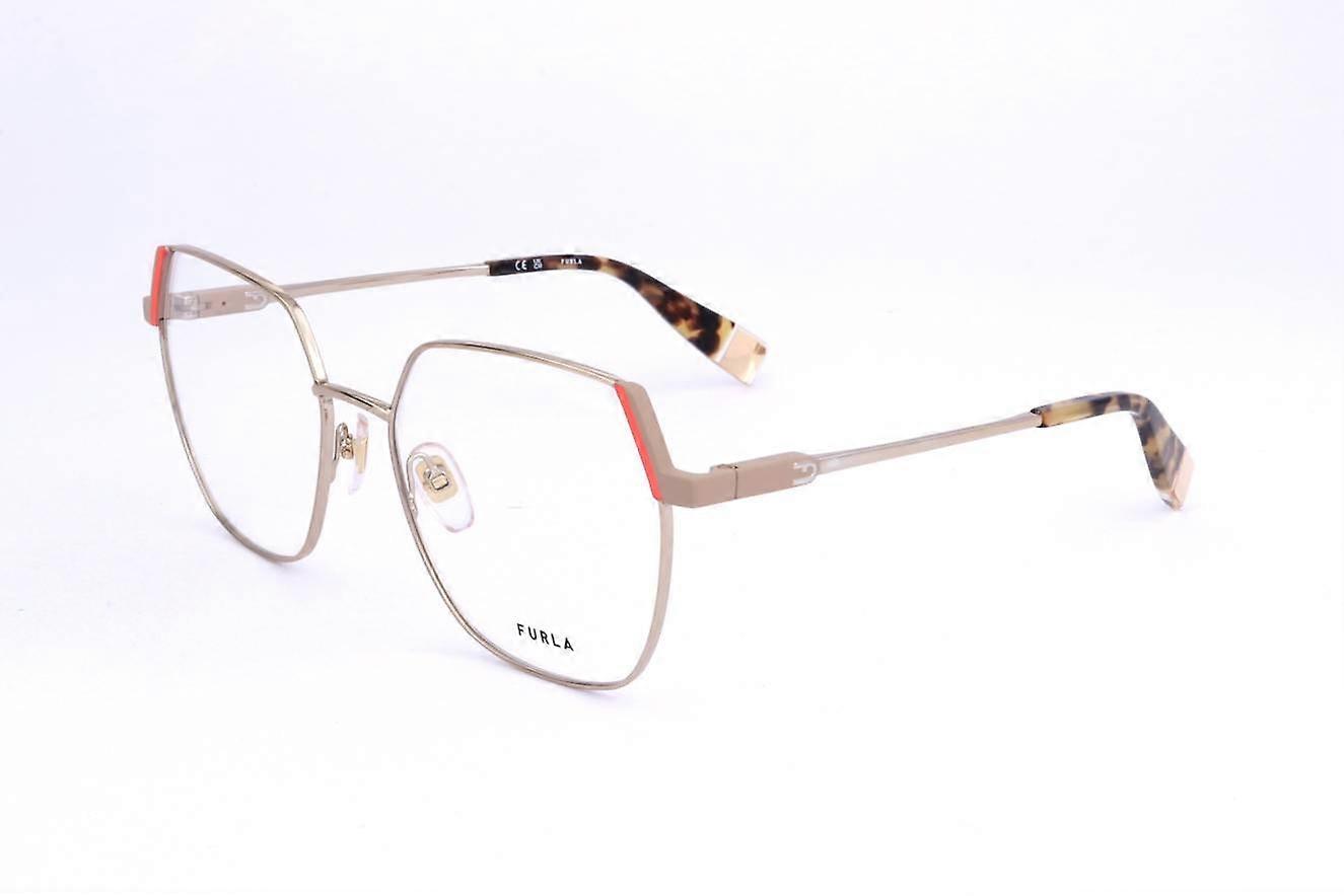 Eyewear Frames Furla VFU675 08M6 SHINY CAMEL WITH COLOURED PARTS 54/17/135 WOMAN