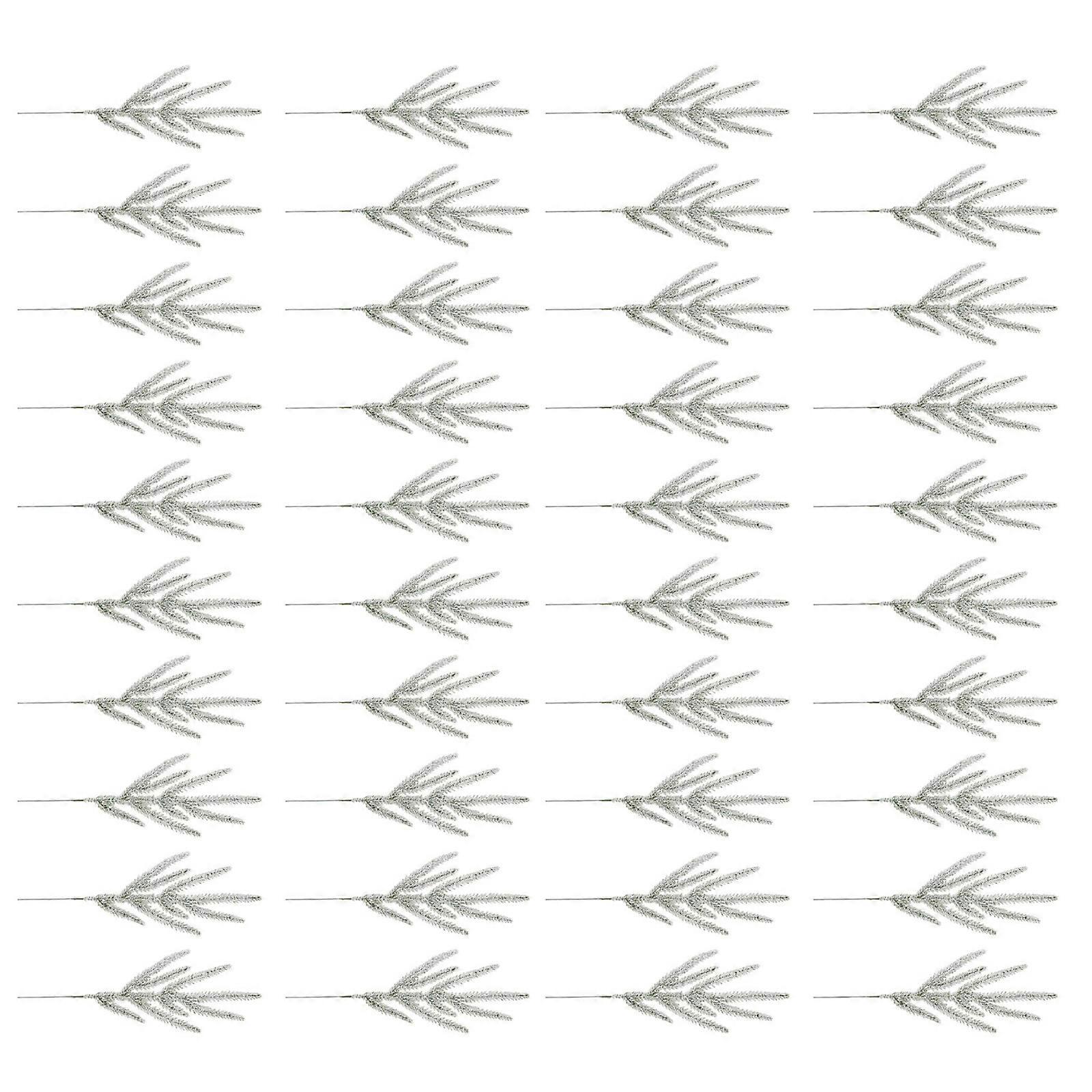 Pine Branch Set For Festival DIY Projects Shatterproof Construction Easy To Shape Christmas Home Styling  Gray