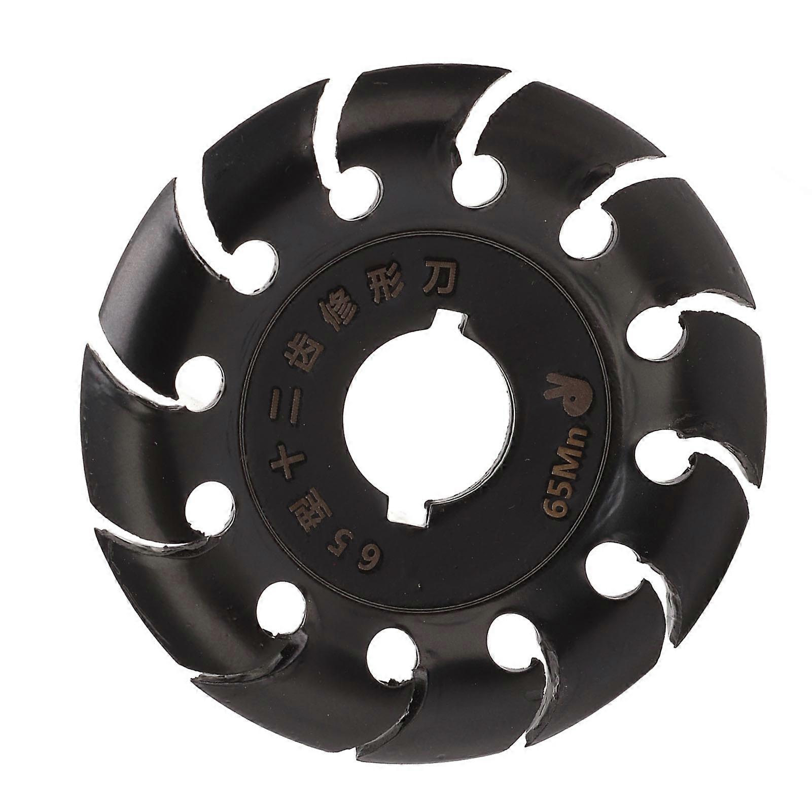 Disque de façonnage pour meuleuse, en acier inoxydable, 12 dents, pour meuleuses d'angle, bois, caoutchouc, noir