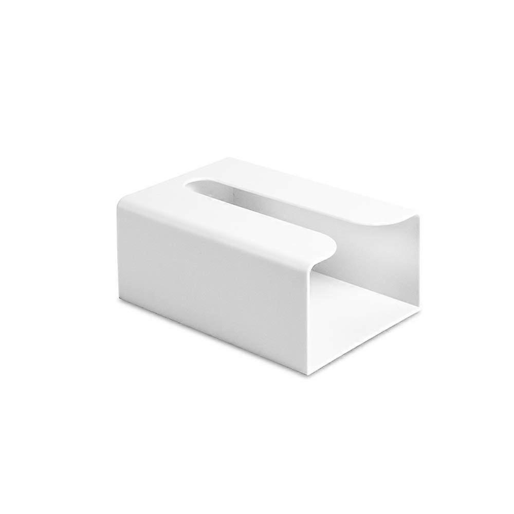 Tissue Box UpsideDown WallMounted NonPerforated Plastic White Kitchen Tissue Holder