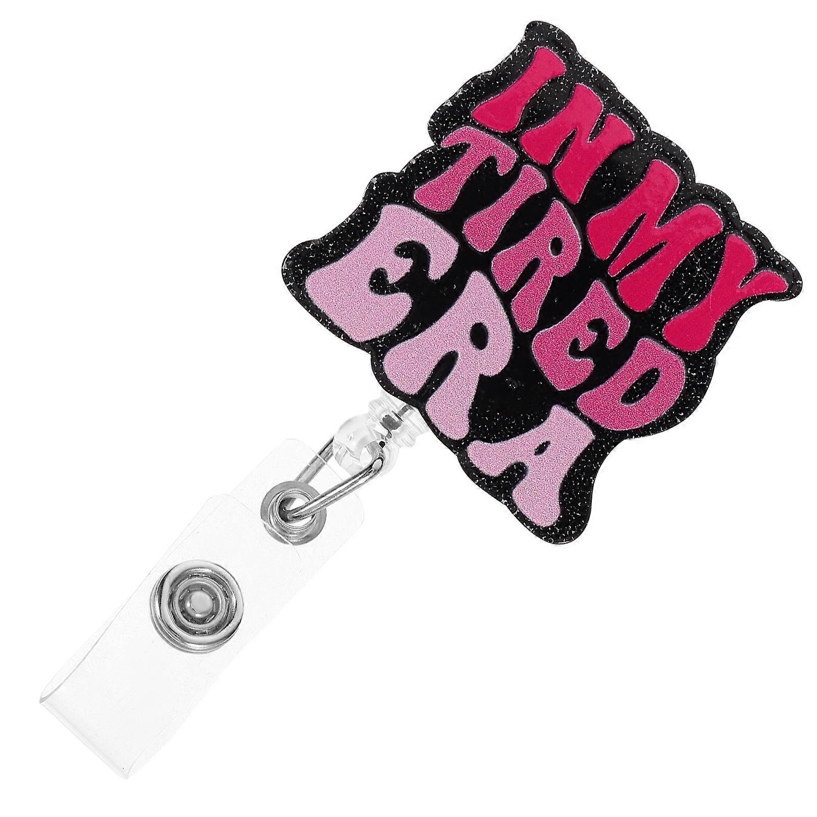 3Pcs Cute Nurse Badge Reel ID Holder Rectangular Shape For Students And Office Workers With Elegant Style