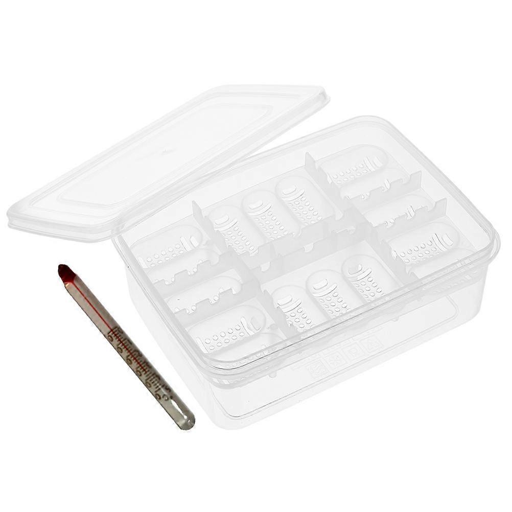 Reptile Egg Incubator 16 Compartments Breeding Box For Snakes 16.7X12.3Cm High Transparency 3Pcs