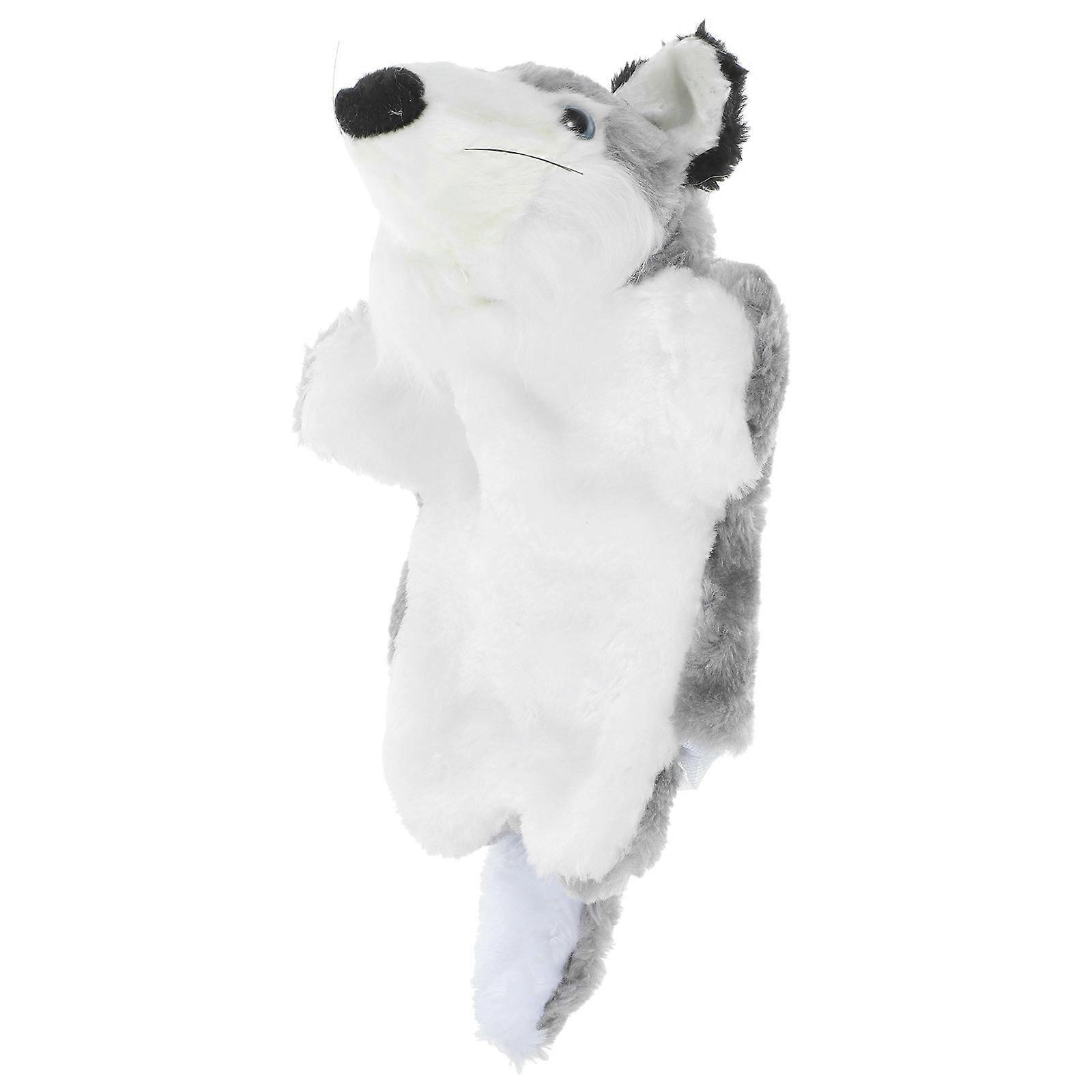 Cartoon Fox Plush Hand Puppet for Kids 2Pcs Interactive Hand Toy