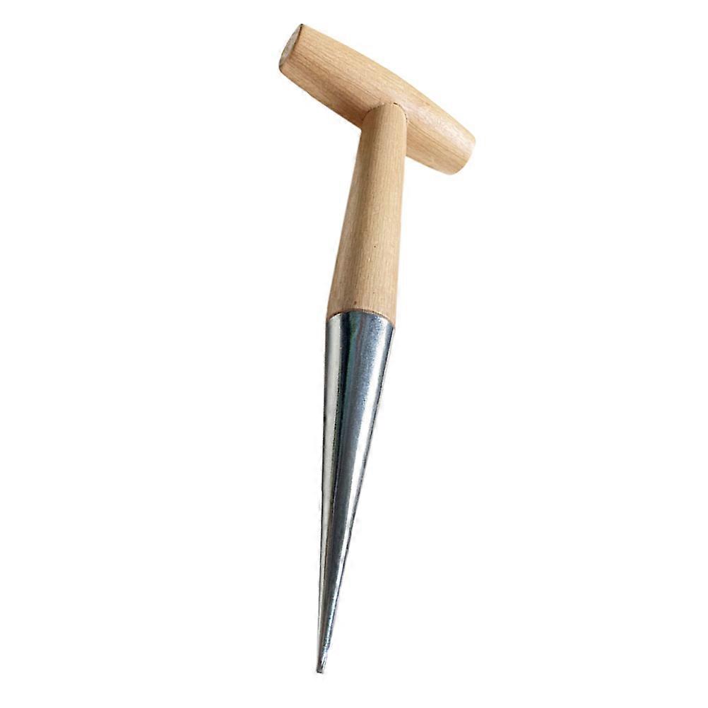 Gardening Tool Hole Punch Efficient Time And Energy Saving For Agricultural Tasks Wood Material 1Set