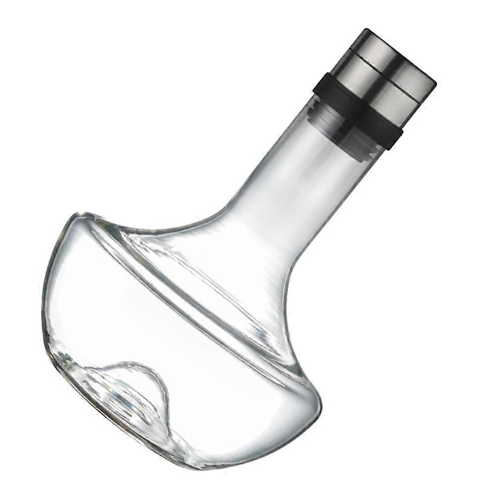 Glass with Decanter Curved Shape Pour Smoothly Home Decoration 1Pcs