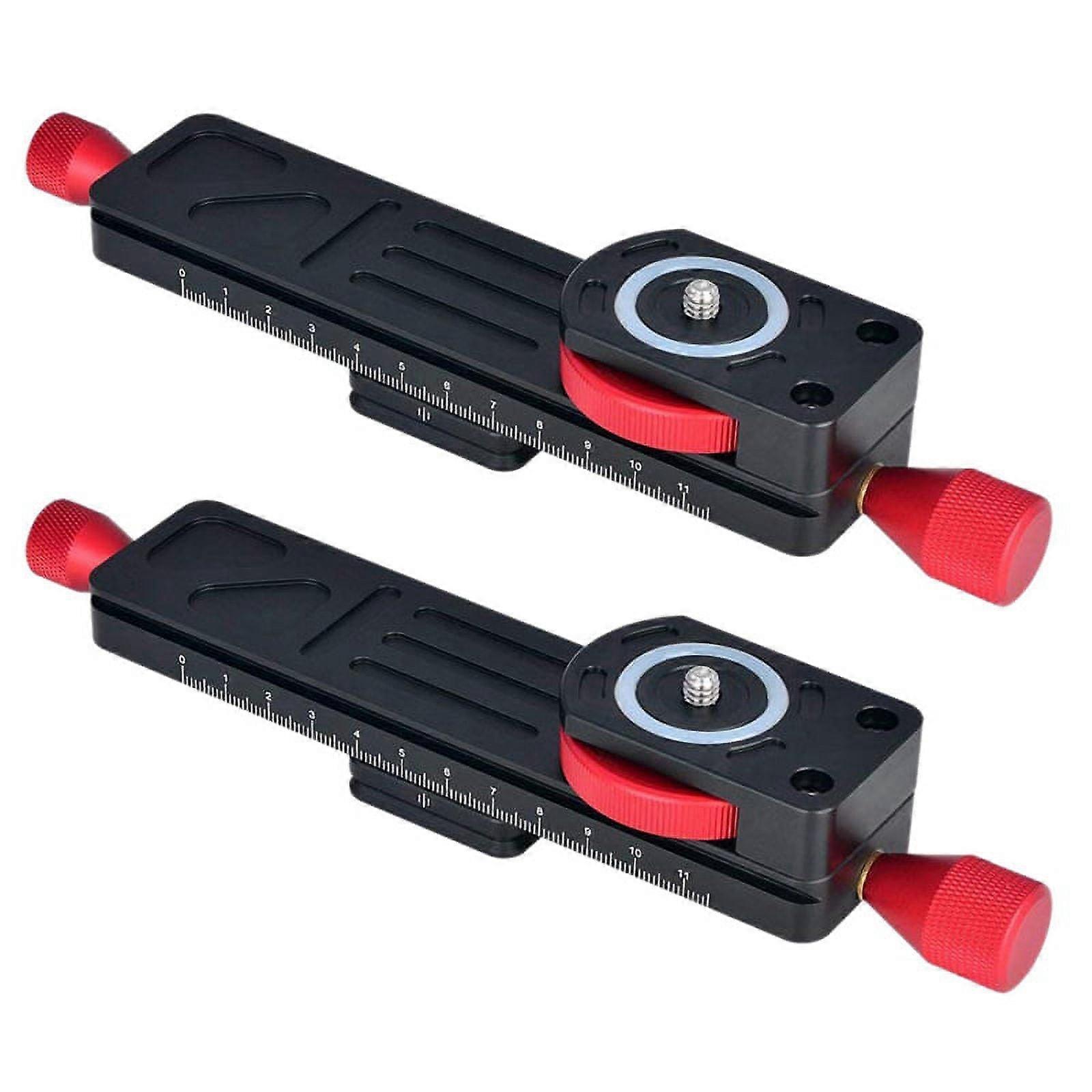 2X All Metal Wormdrive Macro Rail Fine Focus Focusing Arca / Lever Clamp Compatible