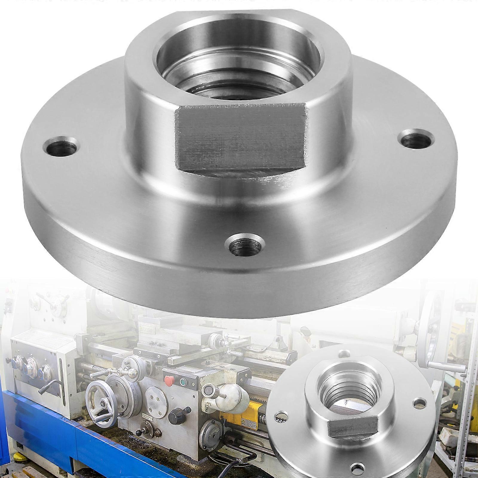 Lzvxtym Wood Lathe Faceplate 3inch Steel Lathe Face Plate High Precision Woodworking Lathe Chuck 1inch-8TPI Wood Lathe Chuck Tool