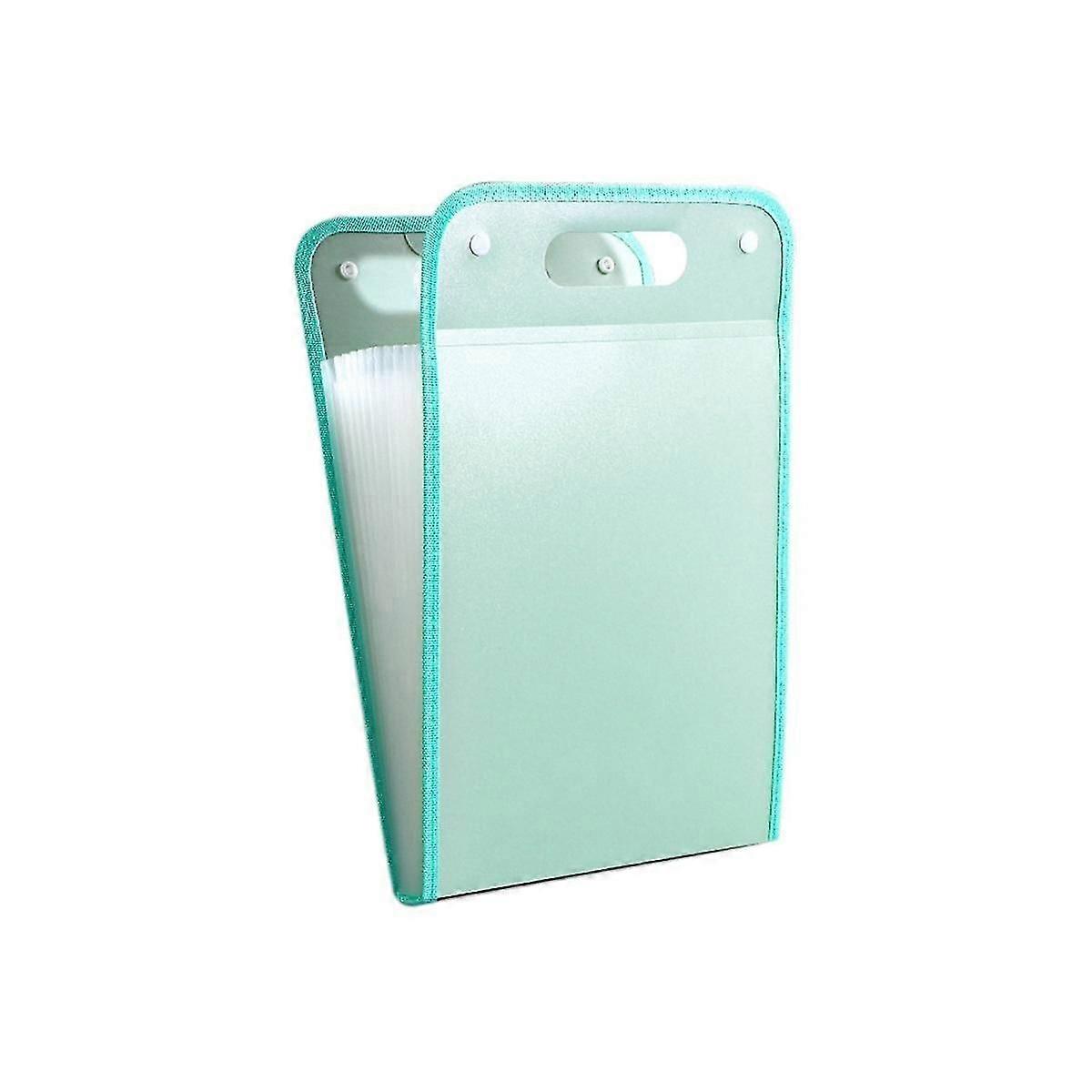 A4 Capacity Portable Organ Bag Folder Student Exam Paper Storage Bag 13 Layers Bill File Sorting Organizer Case,1