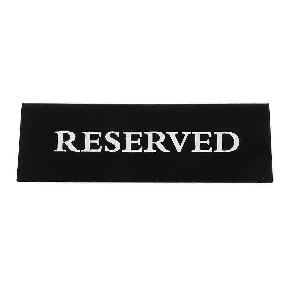 Sophisticated 4Pcs Reserved Seating Signs for Events and Ceremonies Made of Acrylic in Black Color for Optimal Visibility and Stability