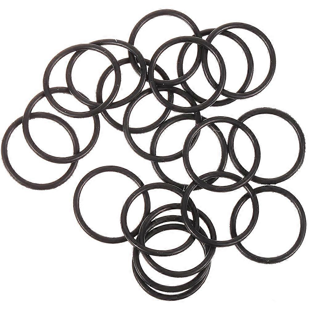 Black Rubber Rings Trumpet Instrument Muffler for Noise Reduction 30Pcs Set
