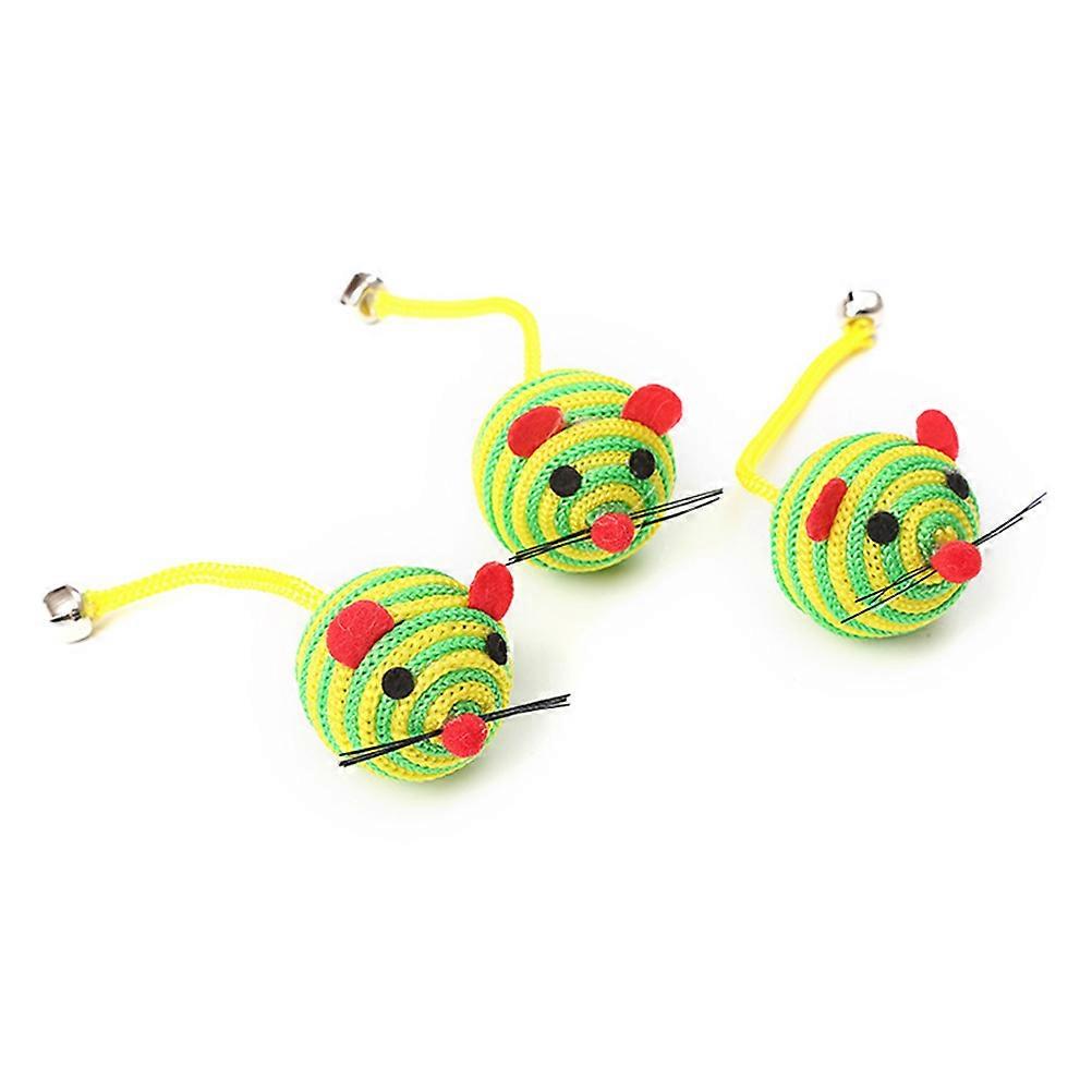Cat Toy Cotton Thread Mouse Toy for Playing 12Pcs Assorted Color