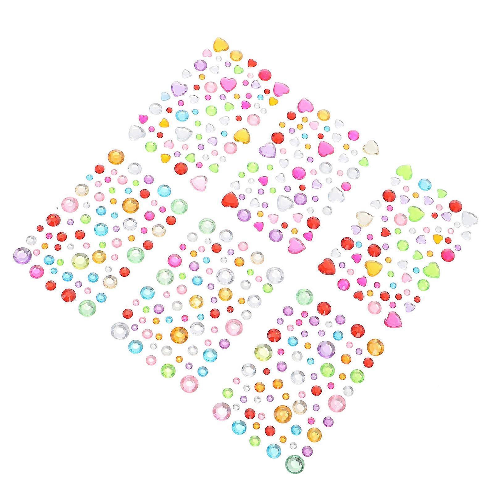 Gems for Makeup Face Rhinestones Stick on for 36 Sheets Eye and Body Art