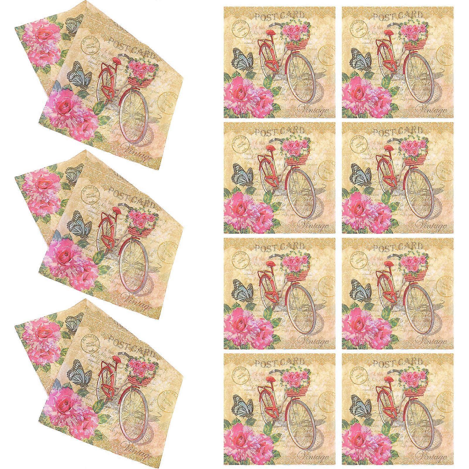 Printed Napkin Paper Napkin for Decoration Use Assorted Color 120 Sheets