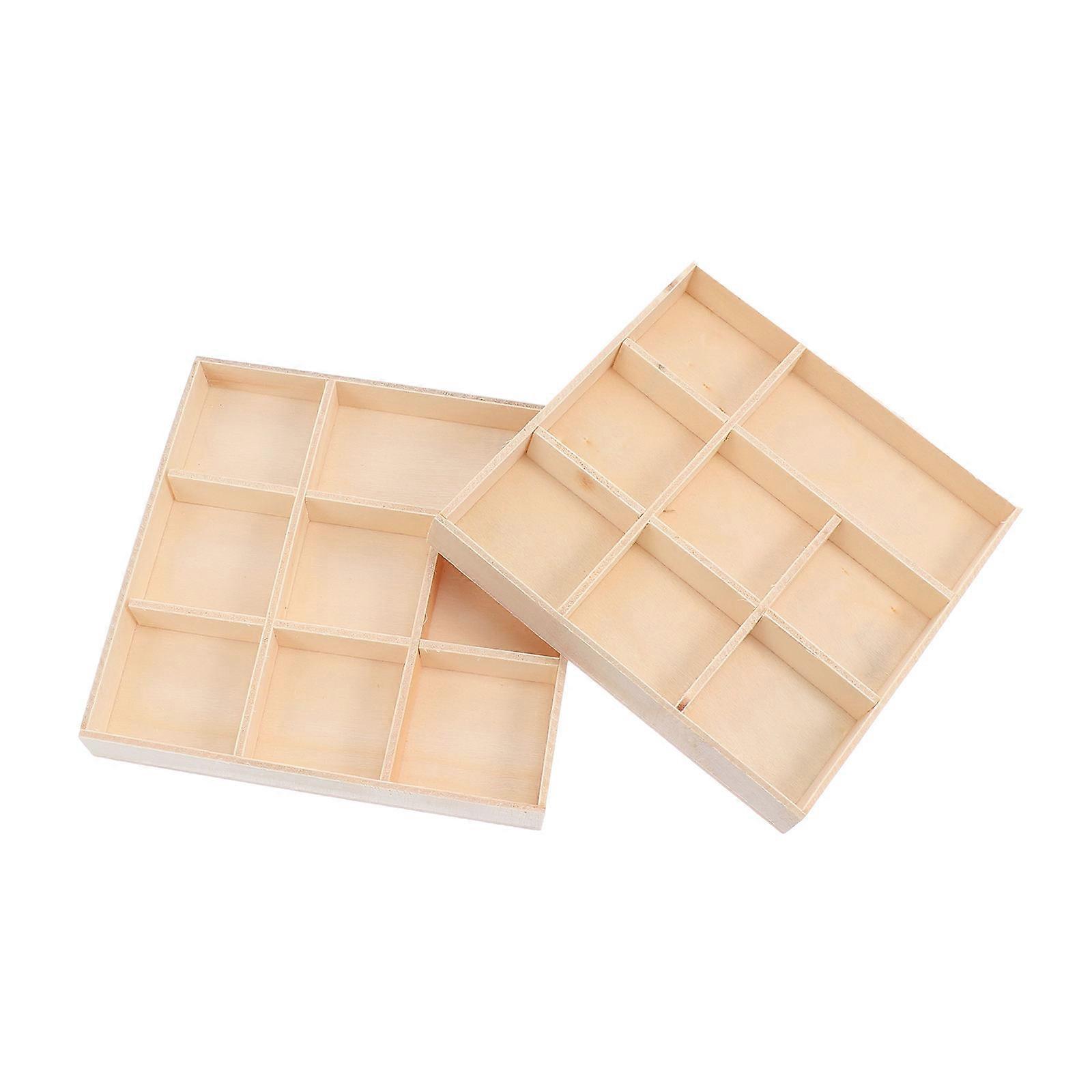 Creative Design Wooden Storage Boxes 16 Pcs Gift Packaging For Christmas And Birthday Suitable For Drawer And Dormitory