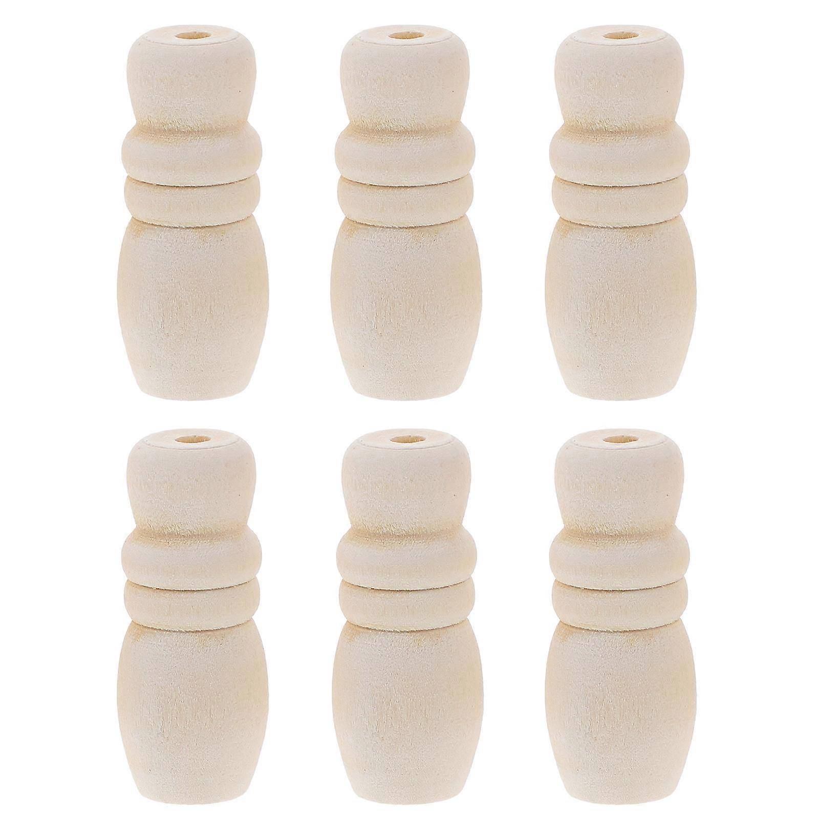 Blinds Cord Tassels Wooden Blind Pull Cord Knobs for Window Decoration 12Pcs