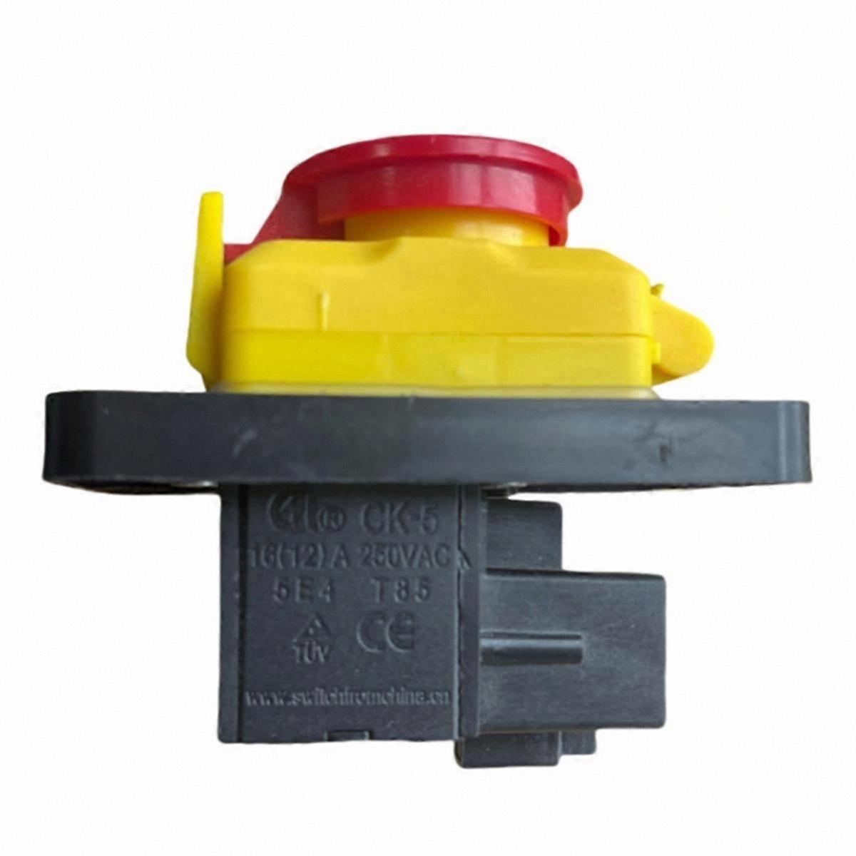 4-Pin AC250V Start Stop Push Button Switch for Woodshop and Metalwork Applications