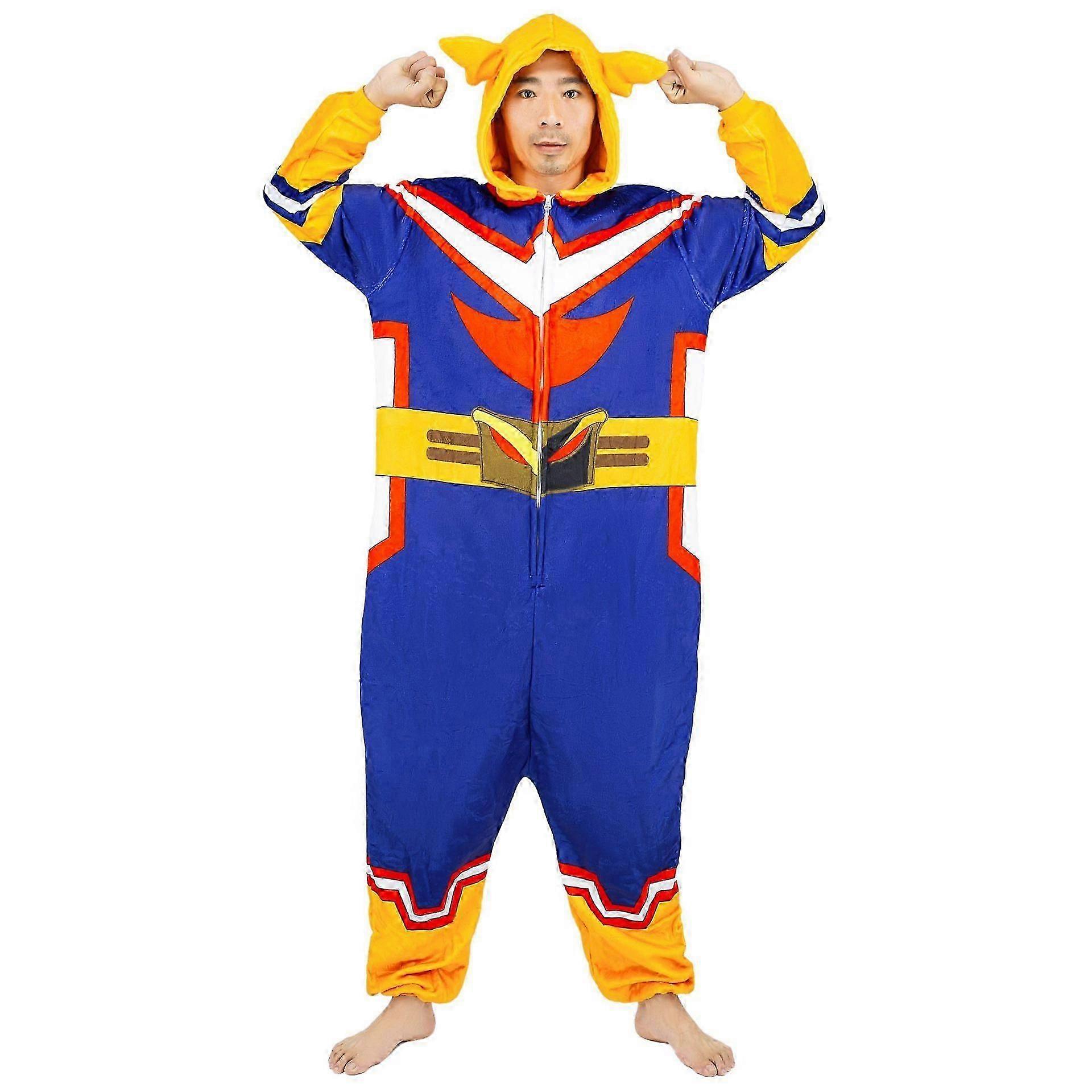 Halloween Min helt Academia All Might Cartoon Jumpsuit Hjem Tøj Pyjamas