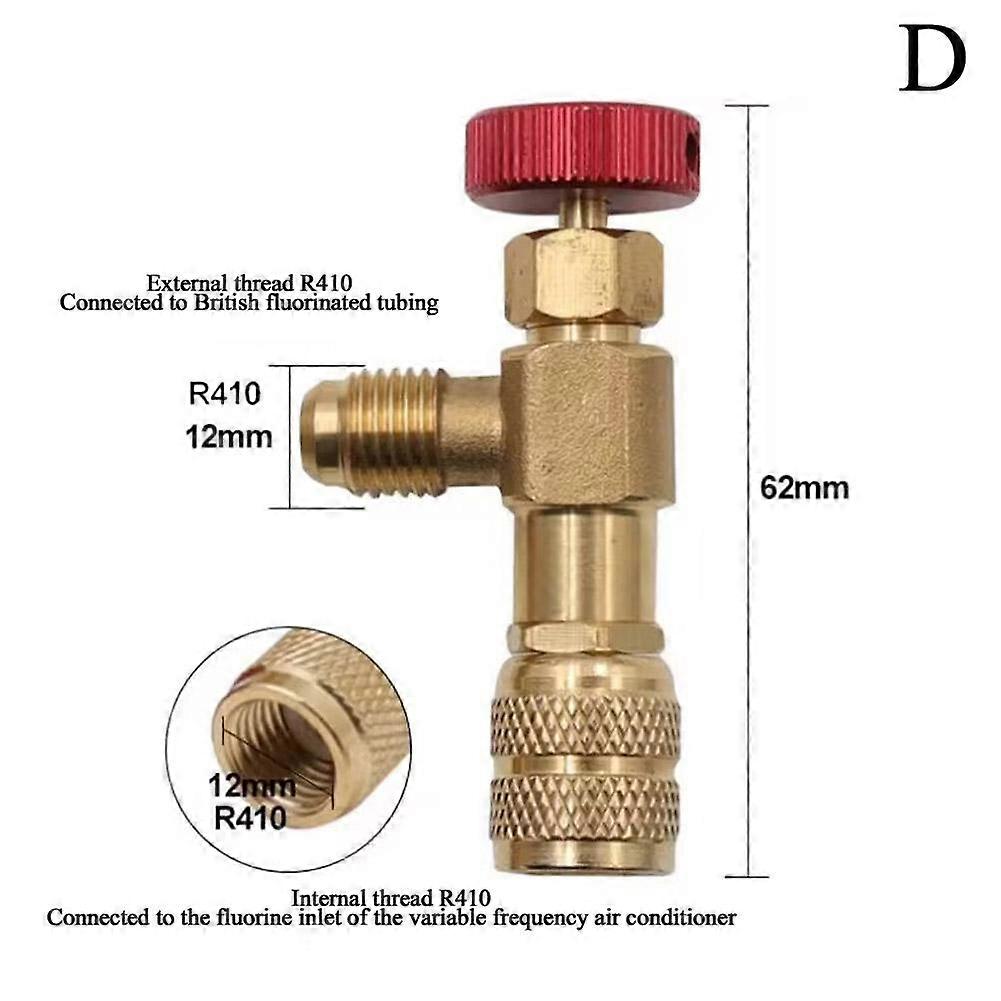 High-End Brass AC Fluorination Valve CNC Machined Leak-Proof Top Rotation