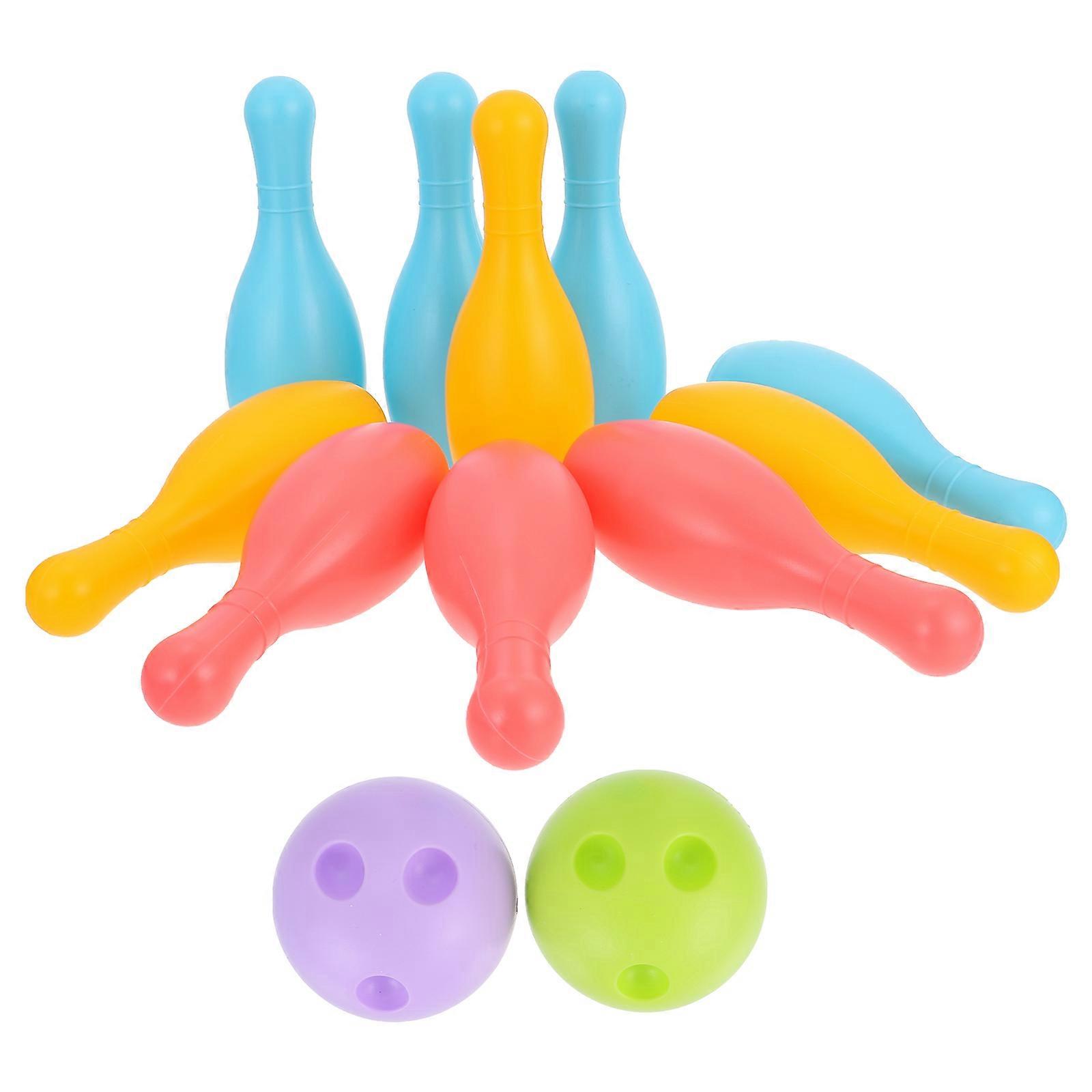 Kid Bowling Toy Set for Educational Play with 1Set Indoor Bowling Kit