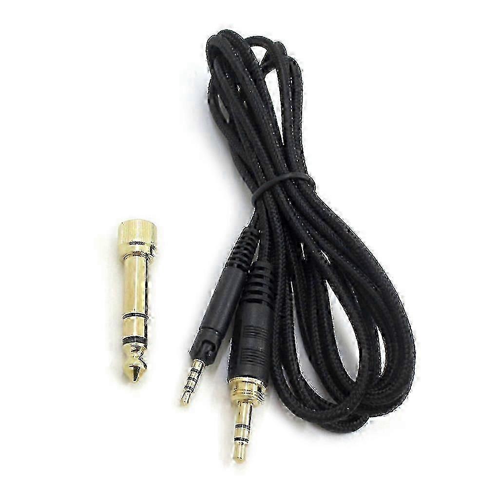Sennheiser HD598/599/569 Braided OFC Headphone Cable 2M with 6.35mm Adapter for Apple & Android