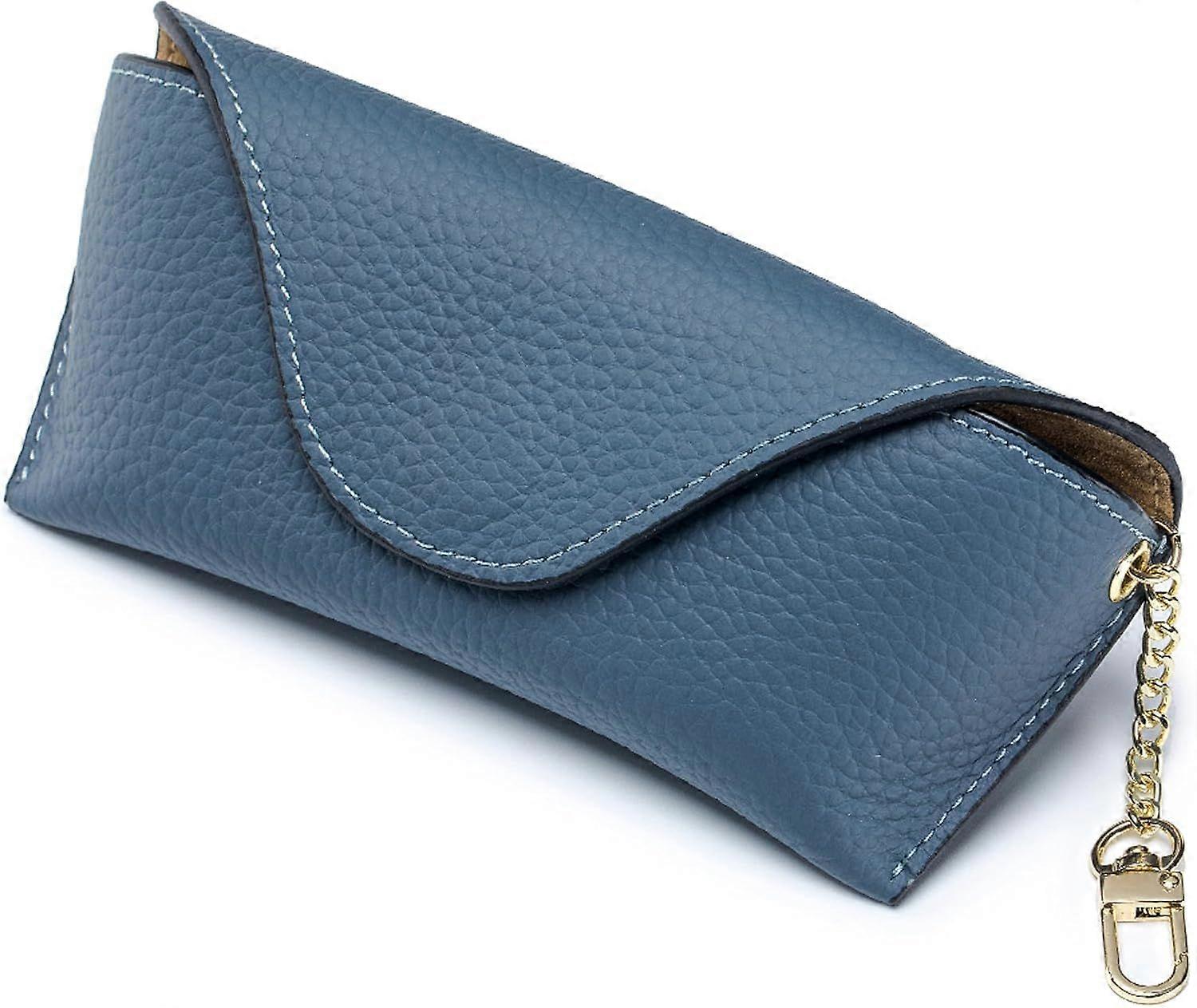 Portable Soft Leather Sunglasses Case With Hanging Hook & Storage Pouch For Travel & Daily Use