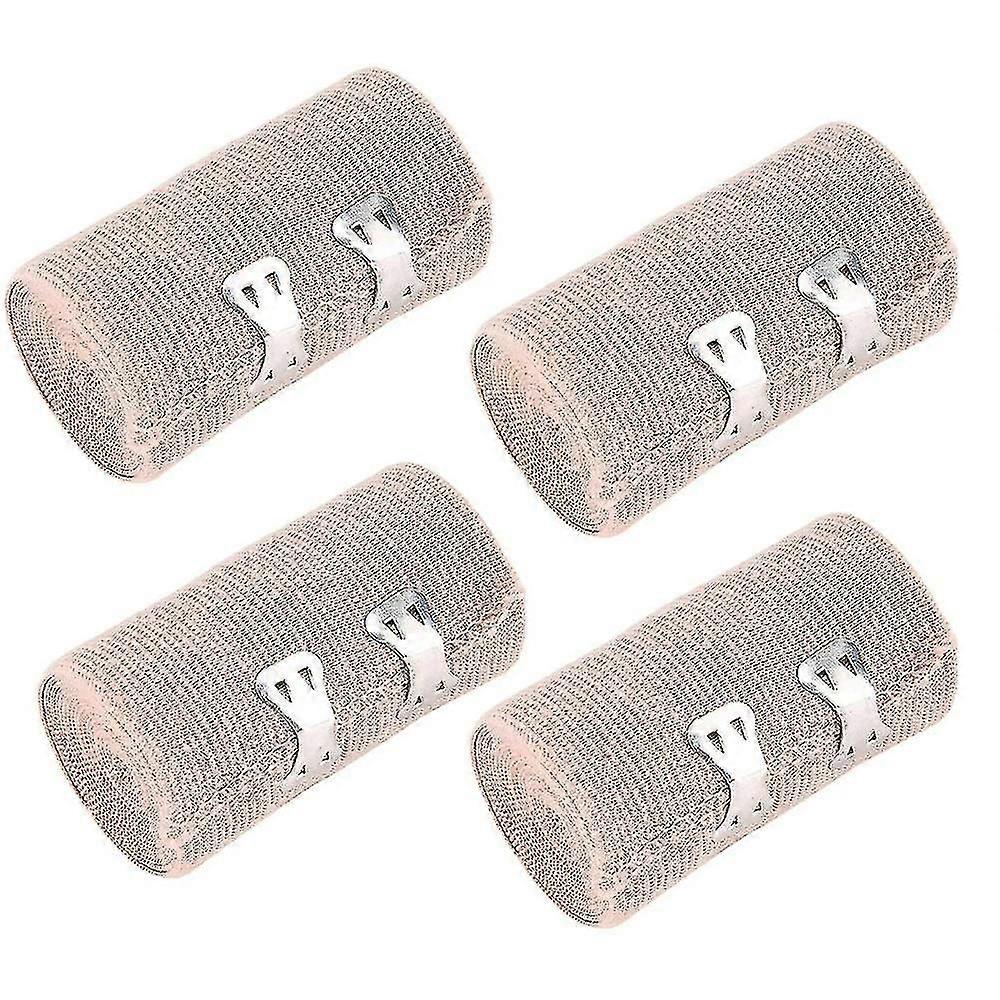 4pcs Elastic Bandage, With Hook And Loop Closure,compression Bandage
