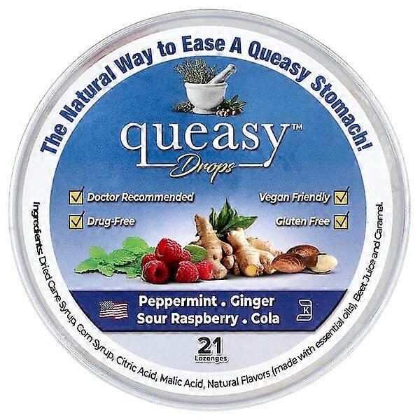 Preggie, Queasy™ Drops, Assorted, 21 Lozenges