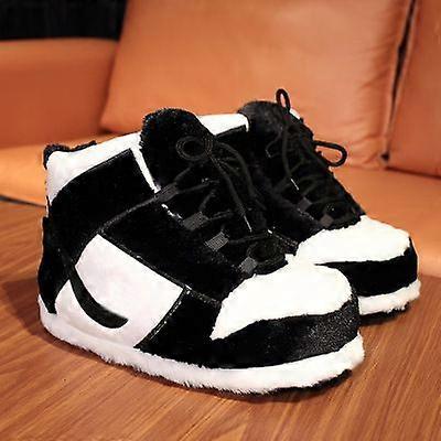 Funny Home Slippers Yeezy Couple Winter Warm Fuzzy Shoes Indoor Outdoor Non-Slip