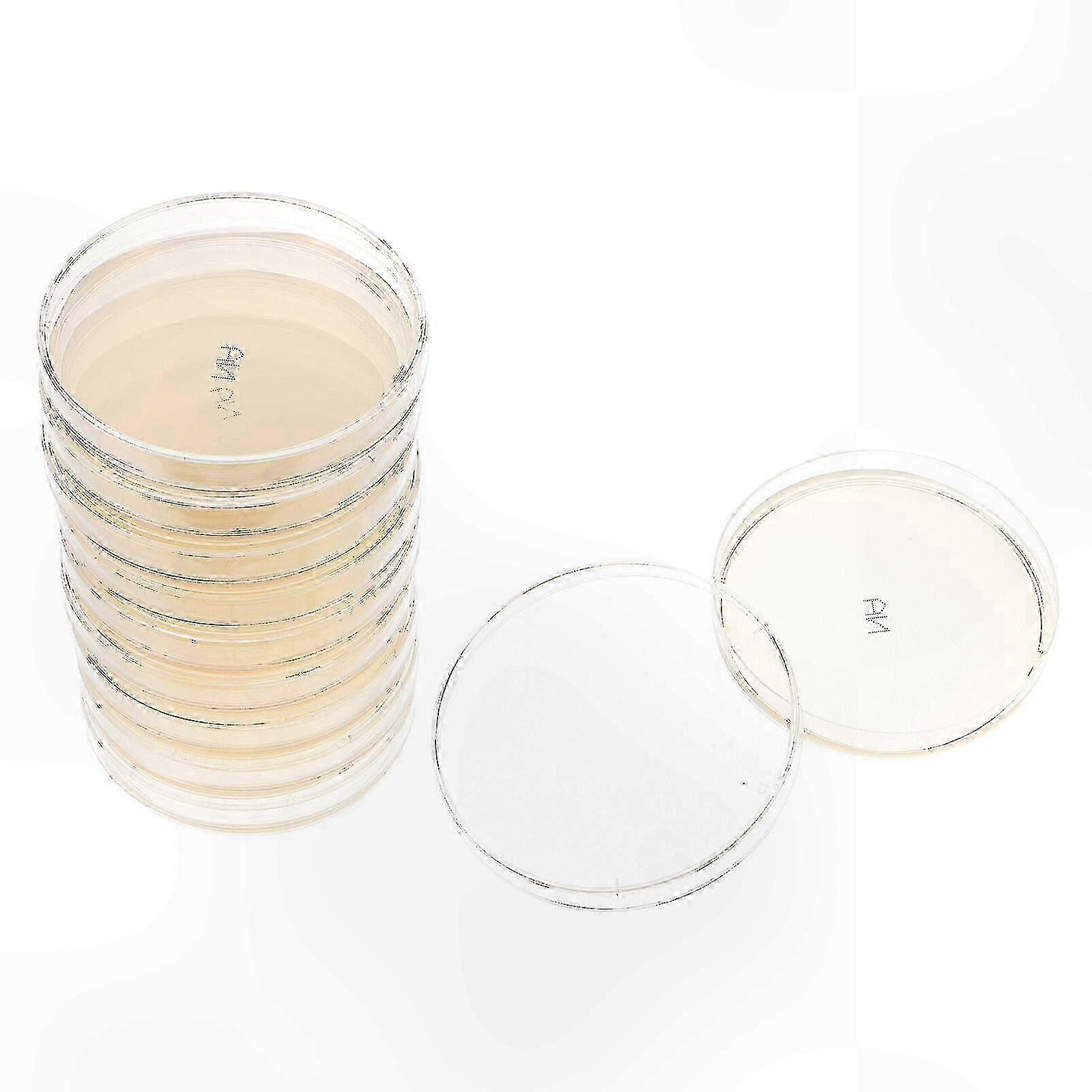 10-Pack Agar Plates with Nutrient Medium for Lab Culturing