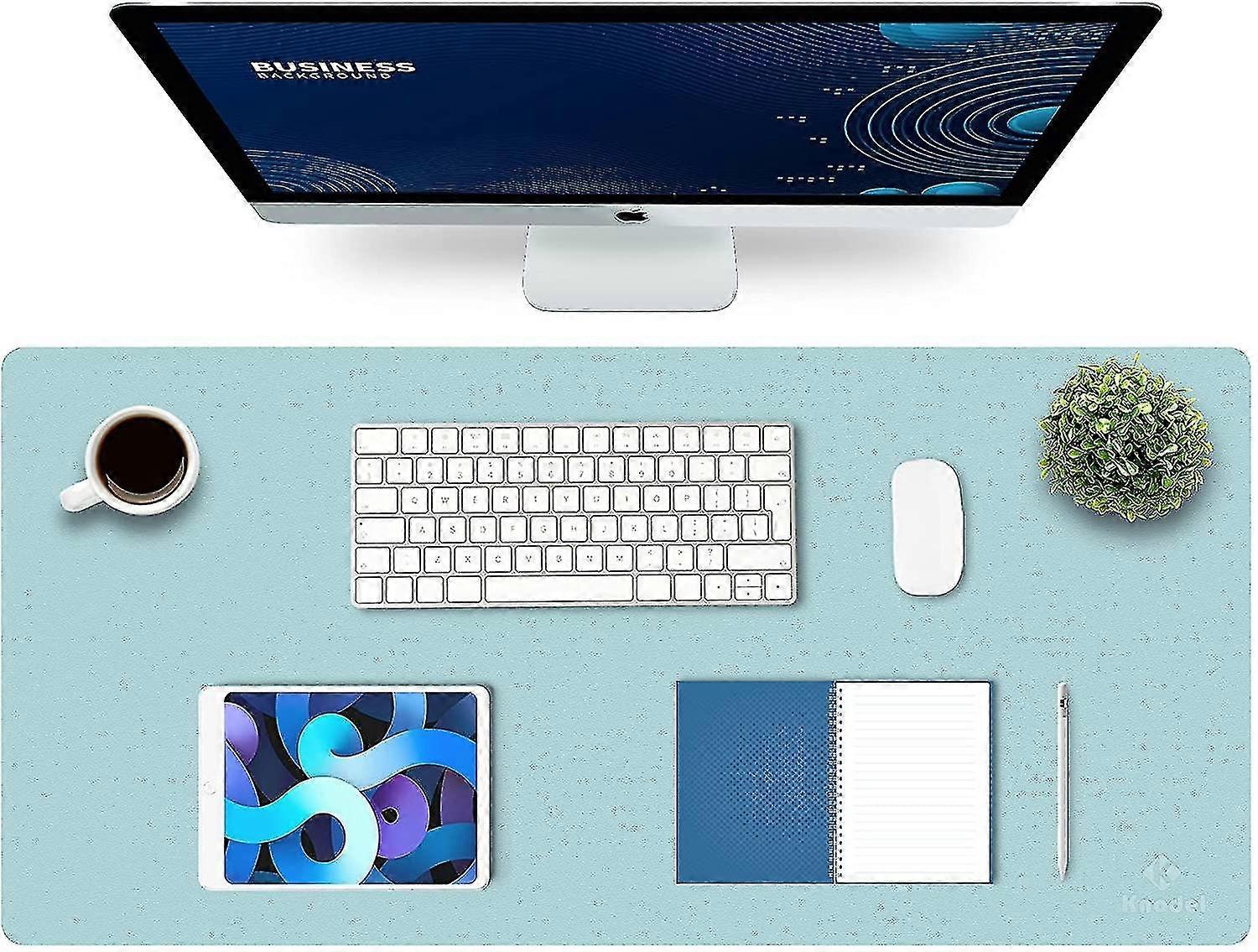 Knodel Desk Mat, Mouse Pad, Desk Pad, Waterproof Desk Mat For Desktop, Leather Desk Pad For Keyboard And Mouse, Desk Pad Protector For Office And Home