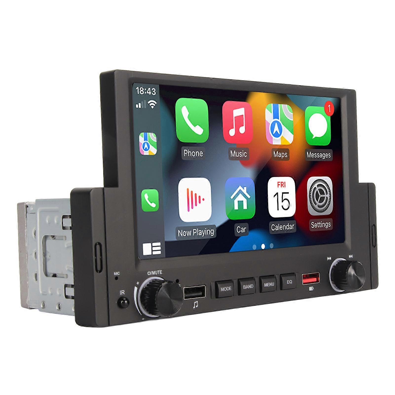 6.2in Car Multimedia Player Wired Carplay for Android Auto 12 LED Backup Cameras BT5.1 Car Stereo Receiver 